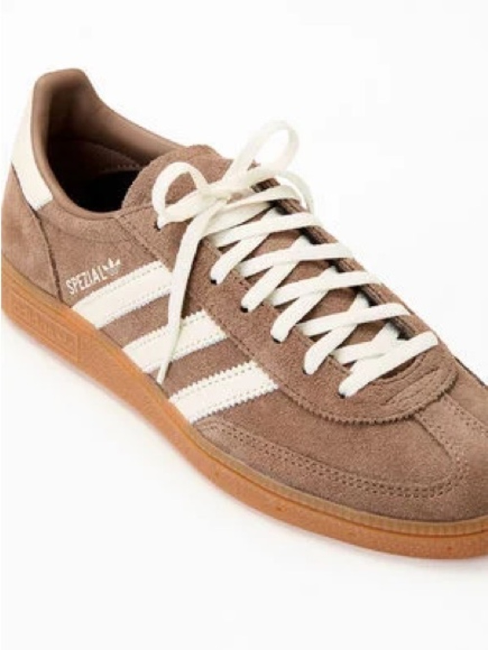 adidas Spezial Suede Sneaker in Brown and White